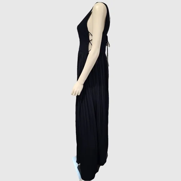 princess polly baby blue dress Casa Nova Cut-Out String Dress Black Selfie Leslie